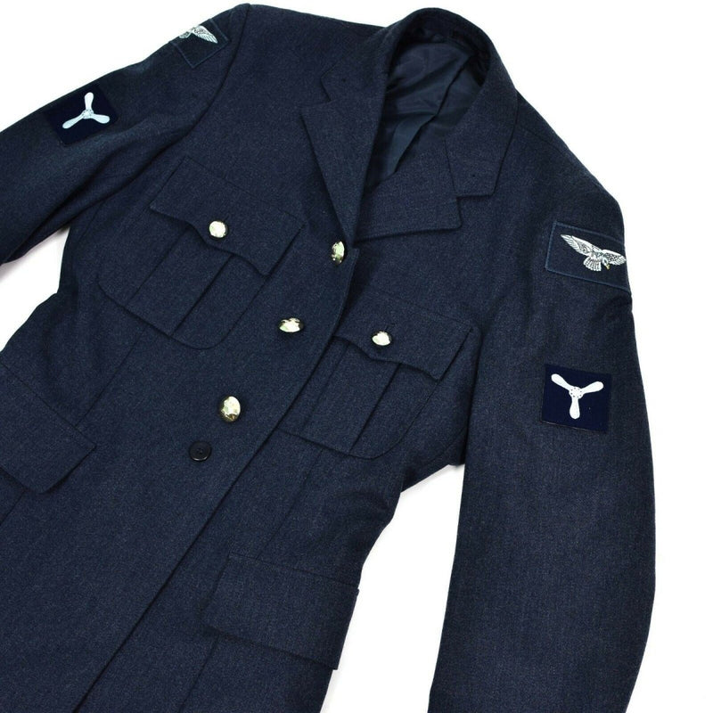 Genno militar británico genuino Jacket Formal Air Fuerza Aérea RAF Azul Problema militar nuevo