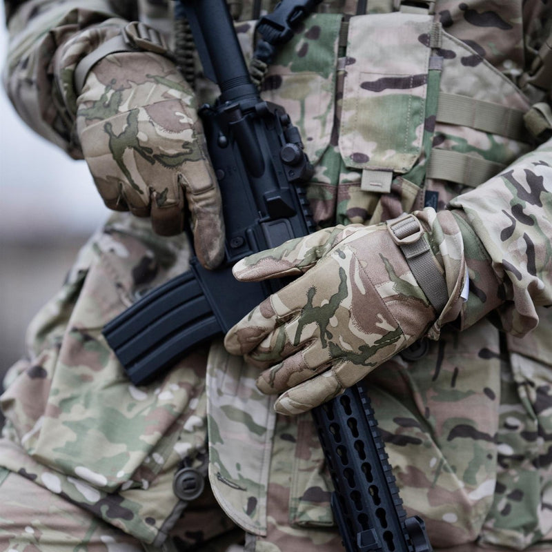 Guantes de cuero tácticos militares genuinos británicos MTP MTP PROTECCIÓN MANO