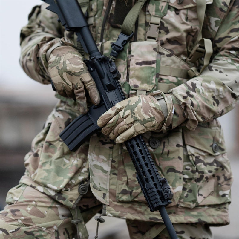 Guantes de cuero tácticos militares genuinos británicos MTP MTP PROTECCIÓN MANO