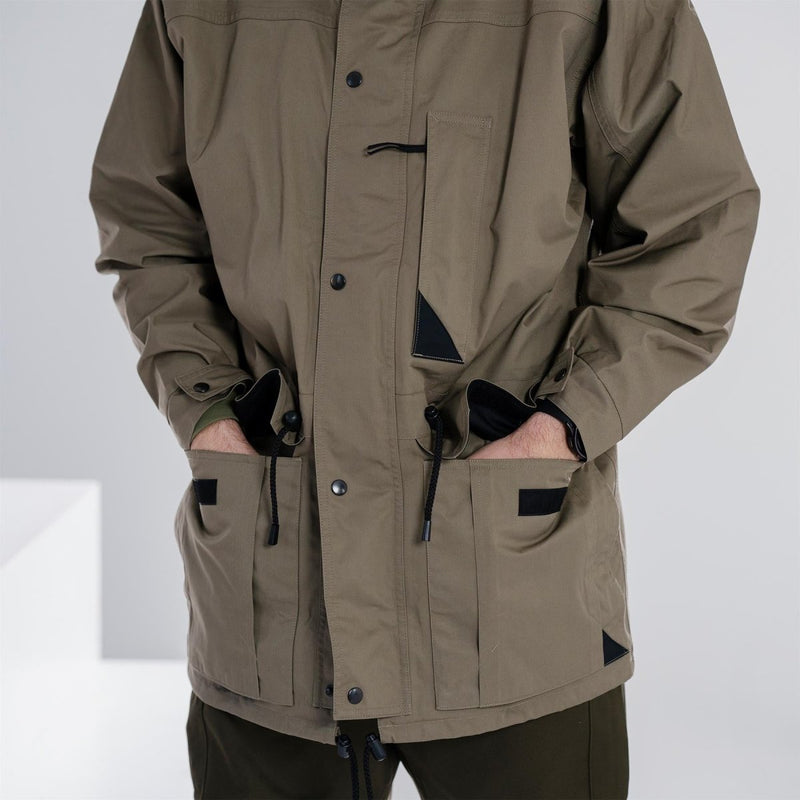 Parka del ejército holandés genuino con revestimiento OD Green Coat Men Chaqueta Oficial Khaki NUEVO