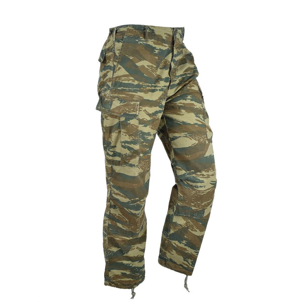 Genuino ejército griego Bdu Pants Lizard Camo Ripstop Grecia Surfuler Militar