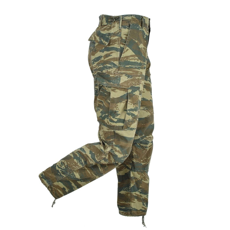 Genuino ejército griego Bdu Pants Lizard Camo Ripstop Grecia Surfuler Militar