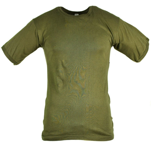 Camiseta del ejército italiano genuino mangas cortas Oliva ligera transpirable