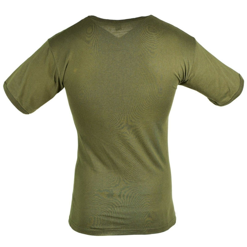 Camiseta del ejército italiano genuino mangas cortas Oliva ligera transpirable