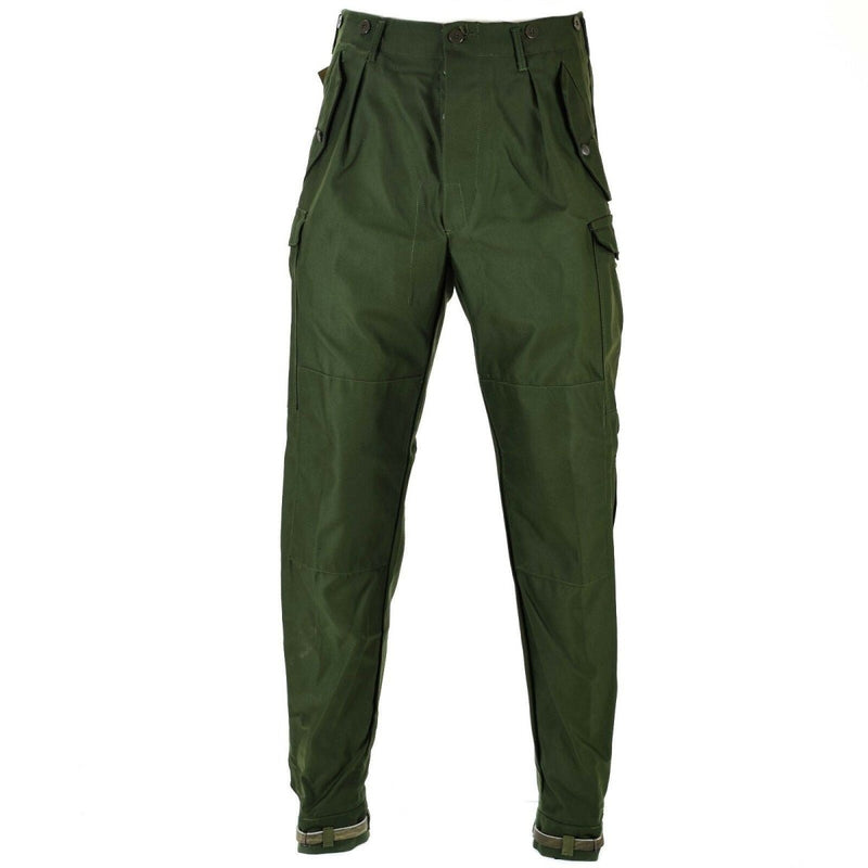 Pantalones del ejército sueco genuino m59 pantalones de combate verde militar