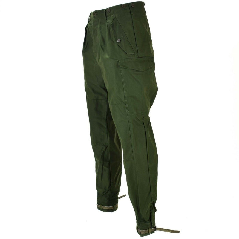 Pantalones del ejército sueco genuino m59 pantalones de combate verde militar