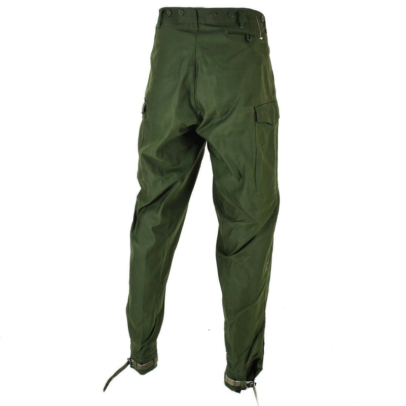 Pantalones del ejército sueco genuino m59 pantalones de combate verde militar