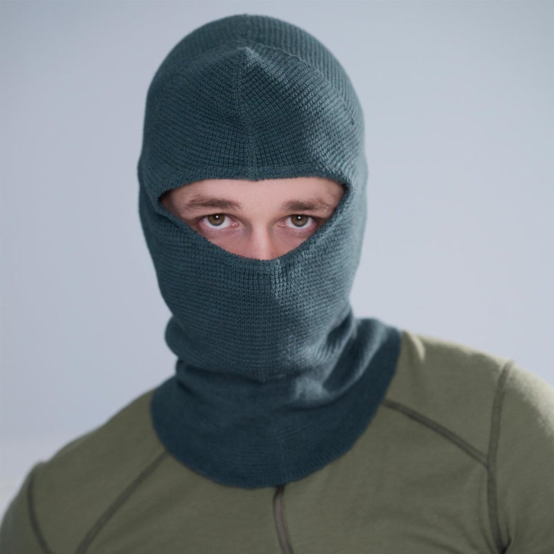 Ejército suizo genuino Balaclava Gray Suiza Problema militar máscara facial NUEVO