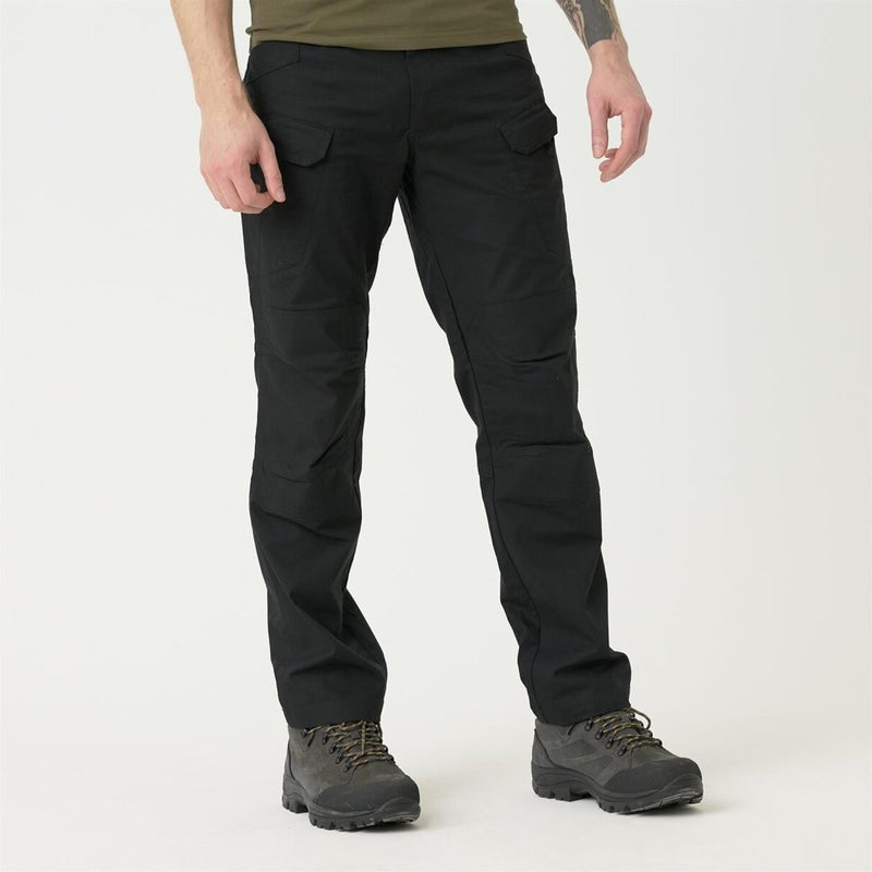 Helikon-Tex Pantalones tácticos urbanos Policotton Ripstop dura al aire libre Negro