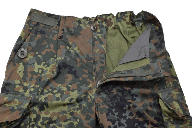 Leo Kohler KBS Flecktarn CAMO Pantalones tácticos Tropas reforzadas Tropas Combate