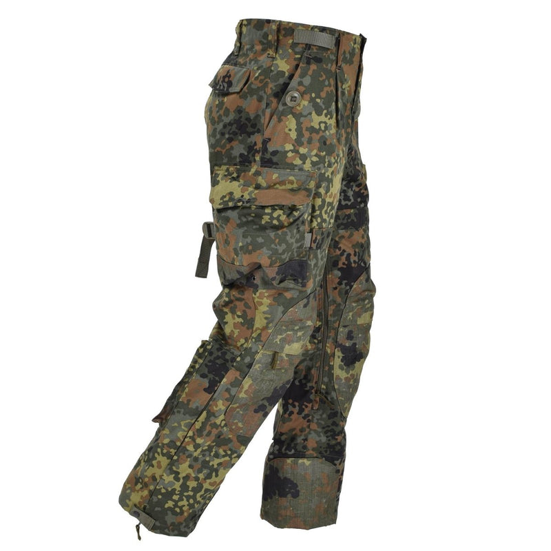 Leo Kohler KBS Flecktarn CAMO Pantalones tácticos Tropas reforzadas Tropas Combate