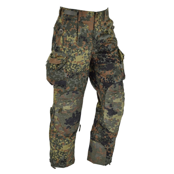 Leo Kohler KBS Flecktarn CAMO Pantalones tácticos Tropas reforzadas Tropas Combate