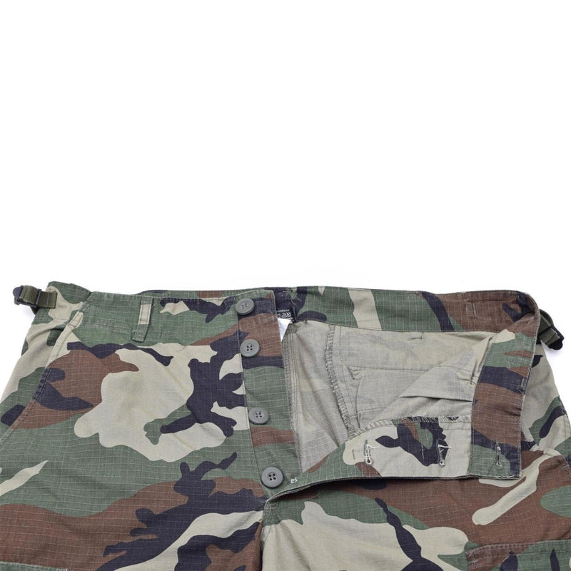 MIL-TEC Brand Estilo de EE. UU. Estilo del ejército de EE. UU. CAMO WOODLAND CAMO RIPSTOP LIGHTWEPT