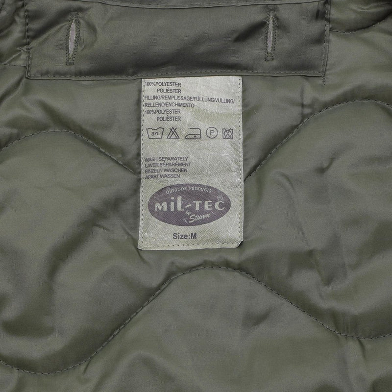 MIL-TEC Parka M65 Jaqueta de estilo del ejército de EE. UU. Termo Termo Liner Hidden Hood OD