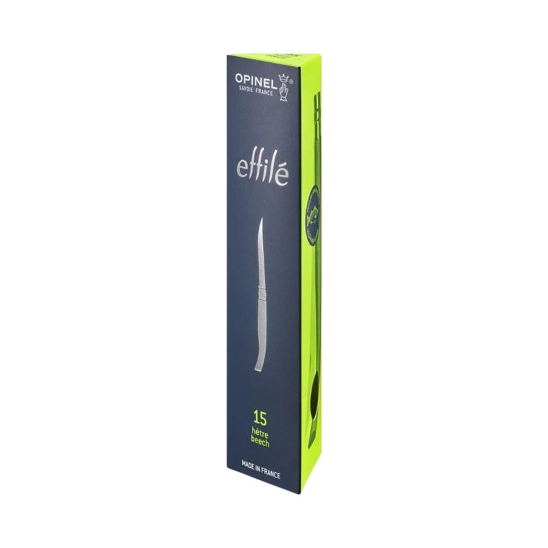 Opinel Beech Effilé 15 Filetes Fish Spite de acero inoxidable Hoja plegable de acero inoxidable