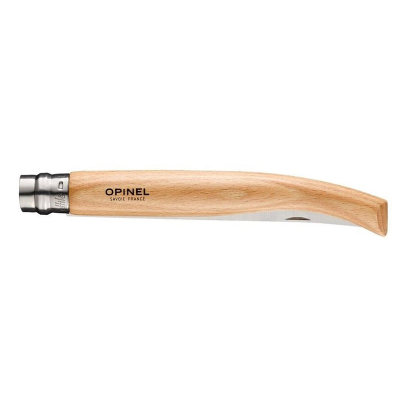 Opinel Beech Effilé 15 Filetes Fish Spite de acero inoxidable Hoja plegable de acero inoxidable