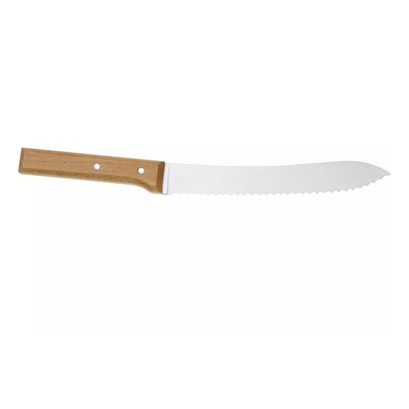 Opinel paralelo cuchillo de pan serramado con mando de madera de playa barnished cuchillo fijo