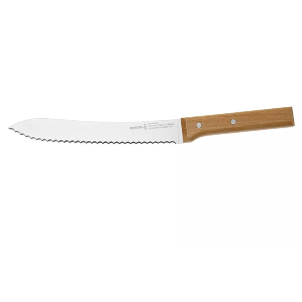 Opinel paralelo cuchillo de pan serramado con mando de madera de playa barnished cuchillo fijo