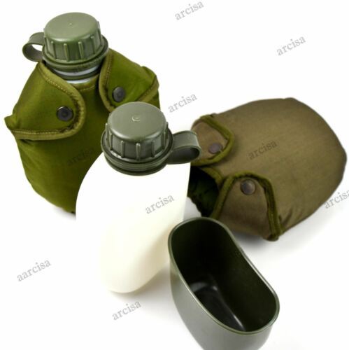 Frasco de bebida del ejército original M48 Botella de agua noruega Cantina militar Noruega