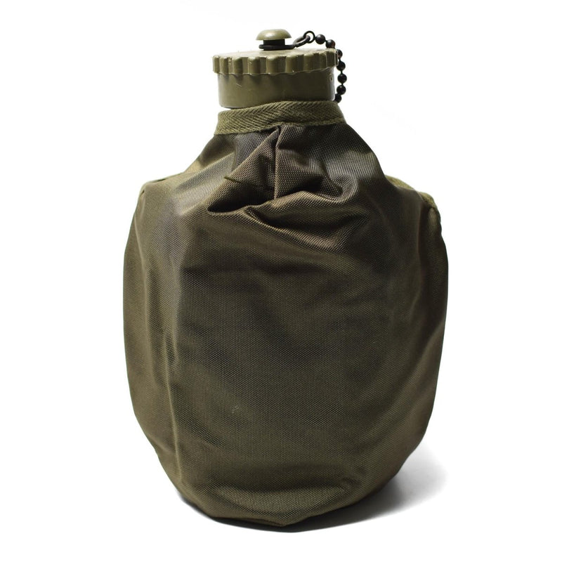 Tropas de campo militar austriaco original Cantina Alice Clips Pouch Olive