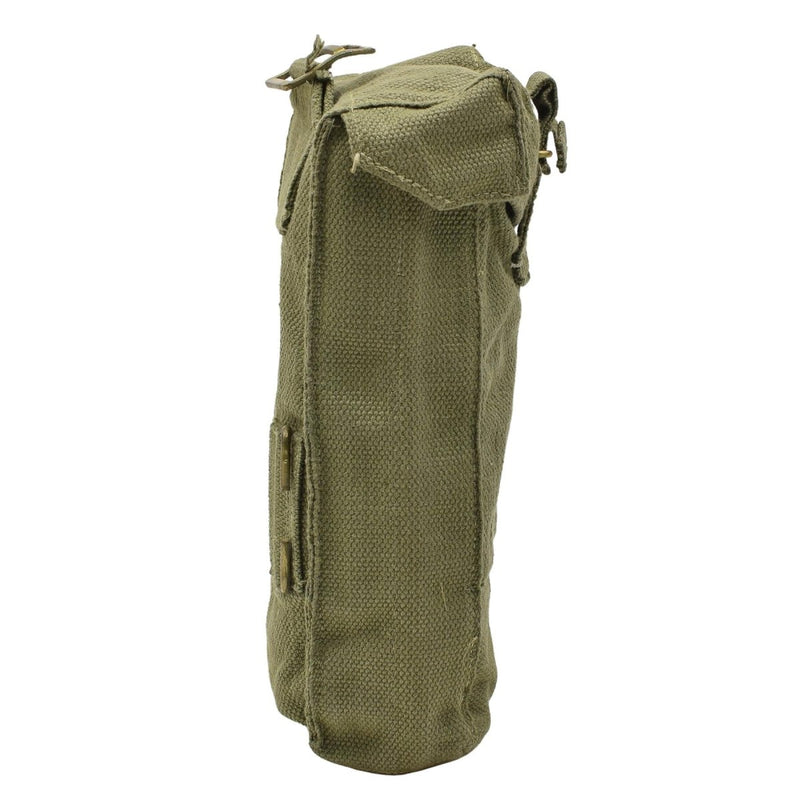 Original Bélgica Ejército Durable Material de lona mediana Bolsa de bolsas Oliva