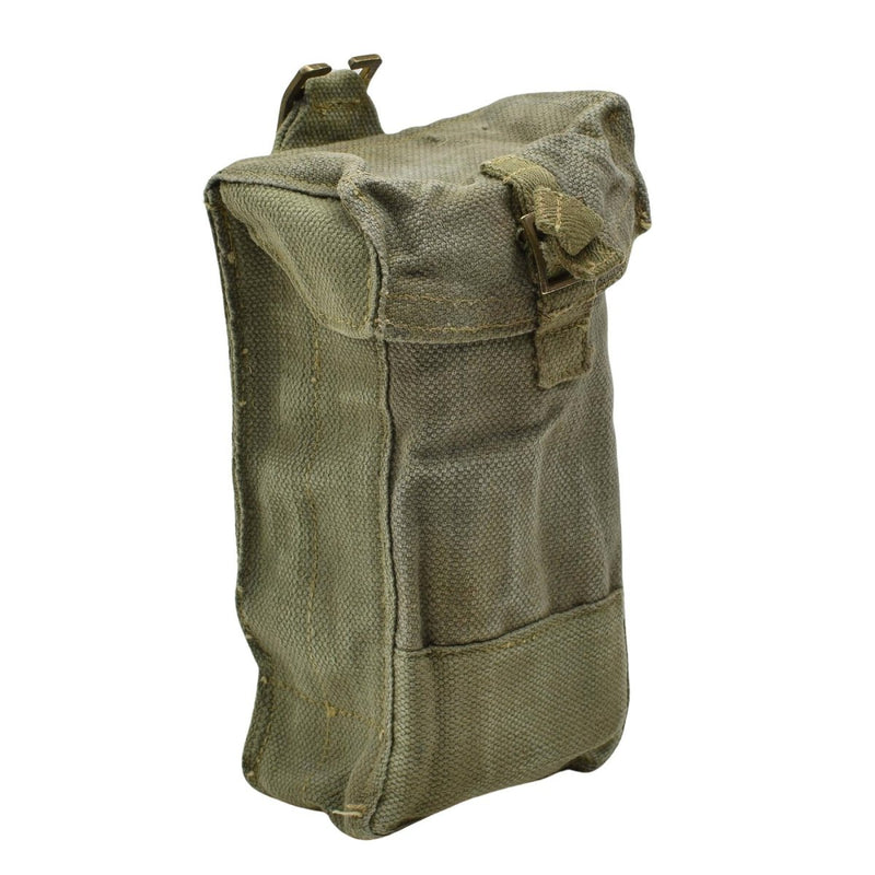 Original Bélgica Material Militar duradero material Pequeña bolsa de bolsas de revista oliva