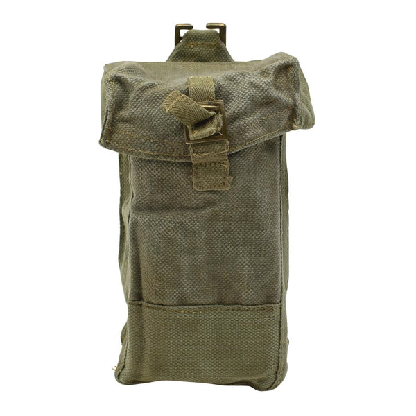 Original Bélgica Material Militar duradero material Pequeña bolsa de bolsas de revista oliva