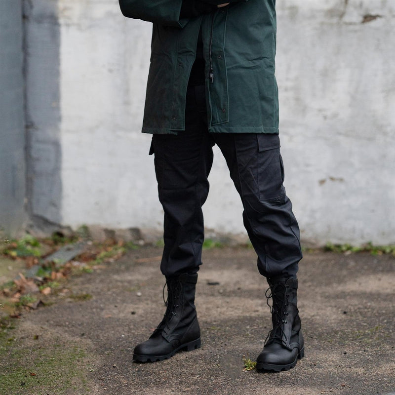 Pantalones de carga negros de la policía del ejército británico original pantalones de uniformes de ropa activa NUEVOS