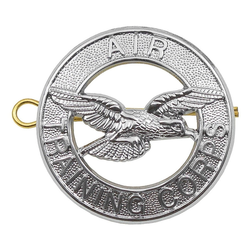 Cuerpo de entrenamiento aéreo militar británico original Capitán de metal Insignia Eagle Emblema