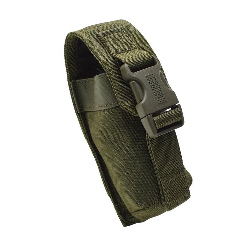 Polla de linterna militar británica original Molle Suppador del ejército táctico Olive