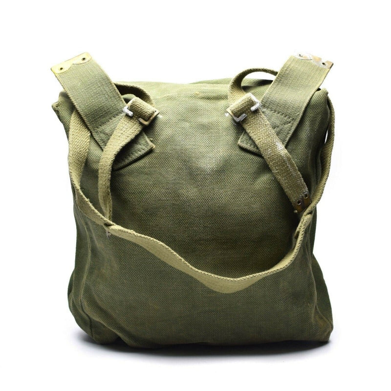 Original británico militar M37 Haversack lienzo Bolsa Bolsa lateral grande Oliva