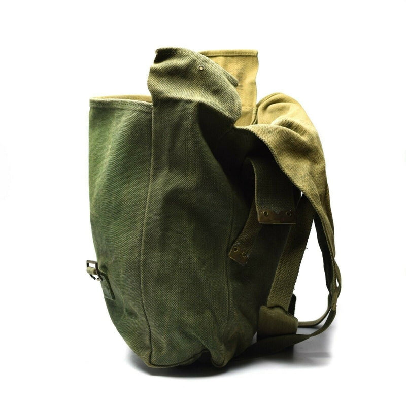 Original británico militar M37 Haversack lienzo Bolsa Bolsa lateral grande Oliva