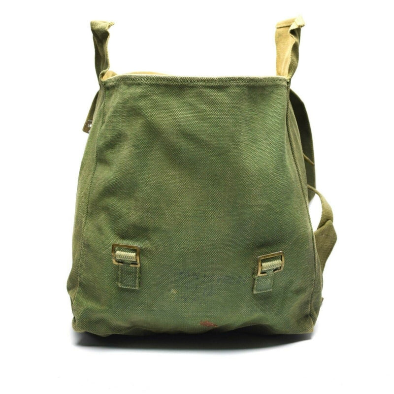 Original británico militar M37 Haversack lienzo Bolsa Bolsa lateral grande Oliva