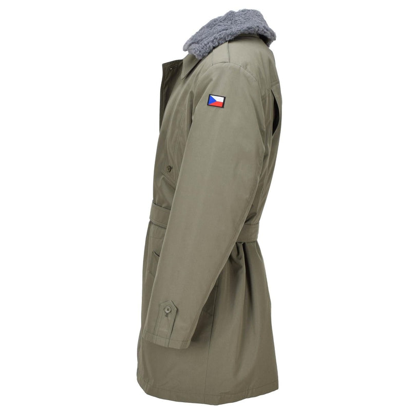 Original del ejército checo Campo Parka M85 Ejército Problema de invierno Olive Winter W Lining Nuevo