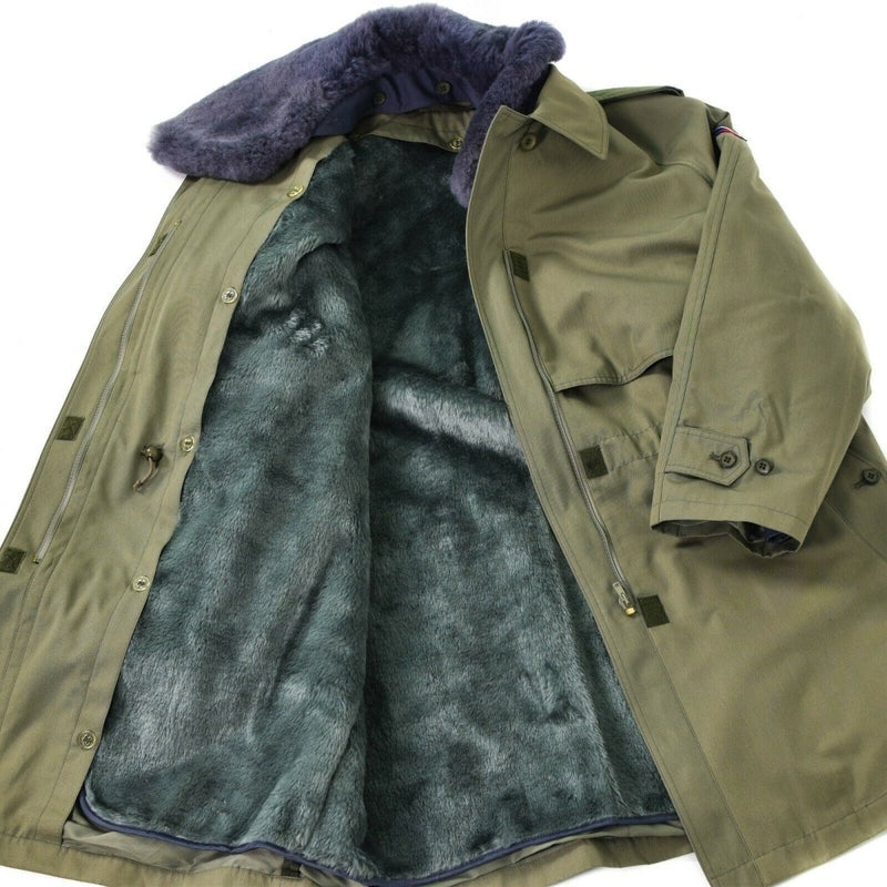 Original del ejército checo Campo Parka M85 Ejército Problema de invierno Olive Winter W Lining Nuevo