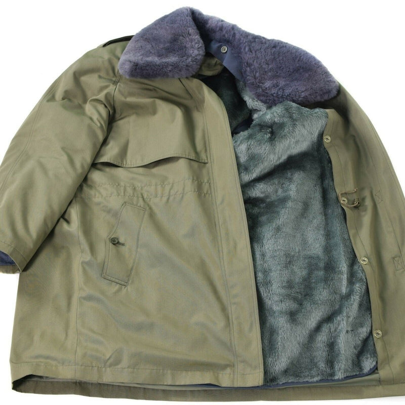 Original del ejército checo Campo Parka M85 Ejército Problema de invierno Olive Winter W Lining Nuevo