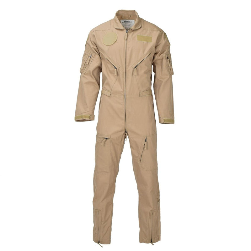 Piloto del ejército holandés original Coverall Khaki Jobsuit Military Aramid nuevo