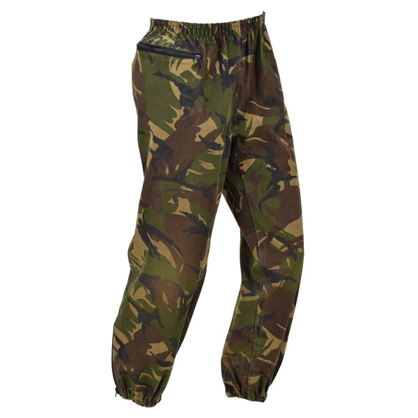 Pantalones impermeables militares holandeses de la cintura elástica DPM CAMO de bosque DPM