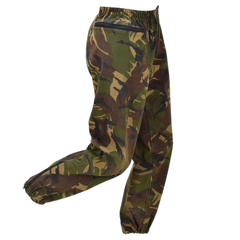 Pantalones impermeables militares holandeses de la cintura elástica DPM CAMO de bosque DPM