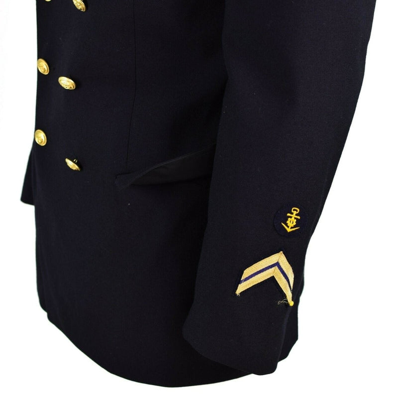 Chaqueta de vestimenta del ejército alemán original de la chaqueta azul marino negro uniforme militar