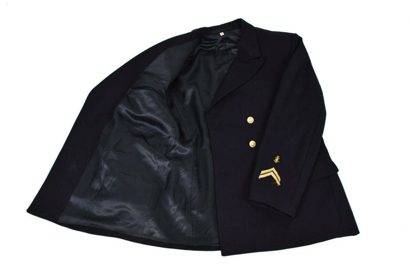 Chaqueta de vestimenta del ejército alemán original de la chaqueta azul marino negro uniforme militar