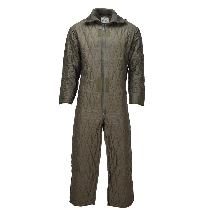 Original alemán Militar de Coverall de Liner Ejército Projunto de invierno Traje aislado Olive