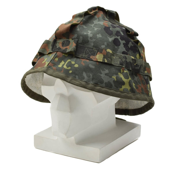 Tapa original del casco militar alemán Flecktarn Camuflage Army disfrazar nuevo