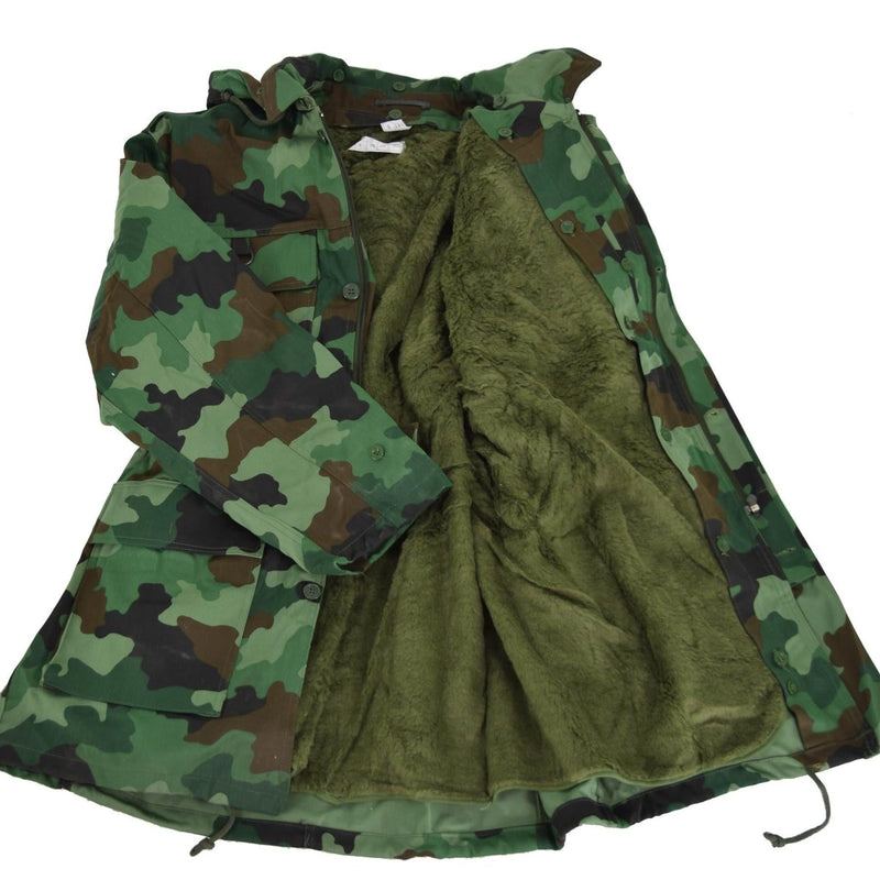 Tropas de Fuerzas Especiales del Ejército Serbio Original Tropas BDU BDU Jacket con Liner NUEVO