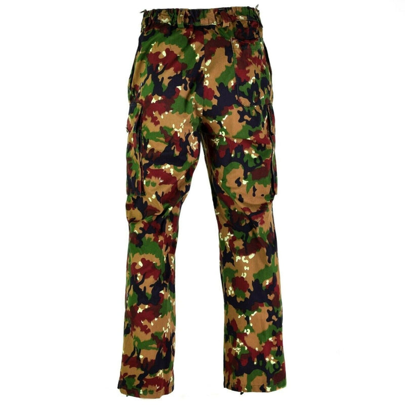 Pantalones del ejército suizo original M83 Combate Alpenflage Camufas de camuflaje Pantalones nuevos