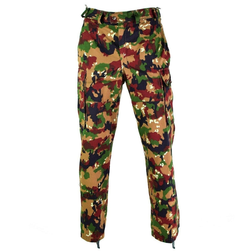 Pantalones del ejército suizo original M83 Combate Alpenflage Camufas de camuflaje Pantalones nuevos