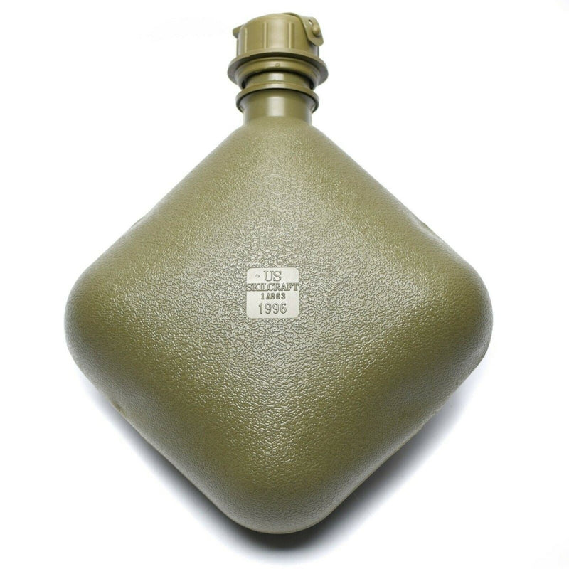 Botella original de agua de la cantina del ejército de los EE. UU. Con la bolsa de oliva OD USA Surplus