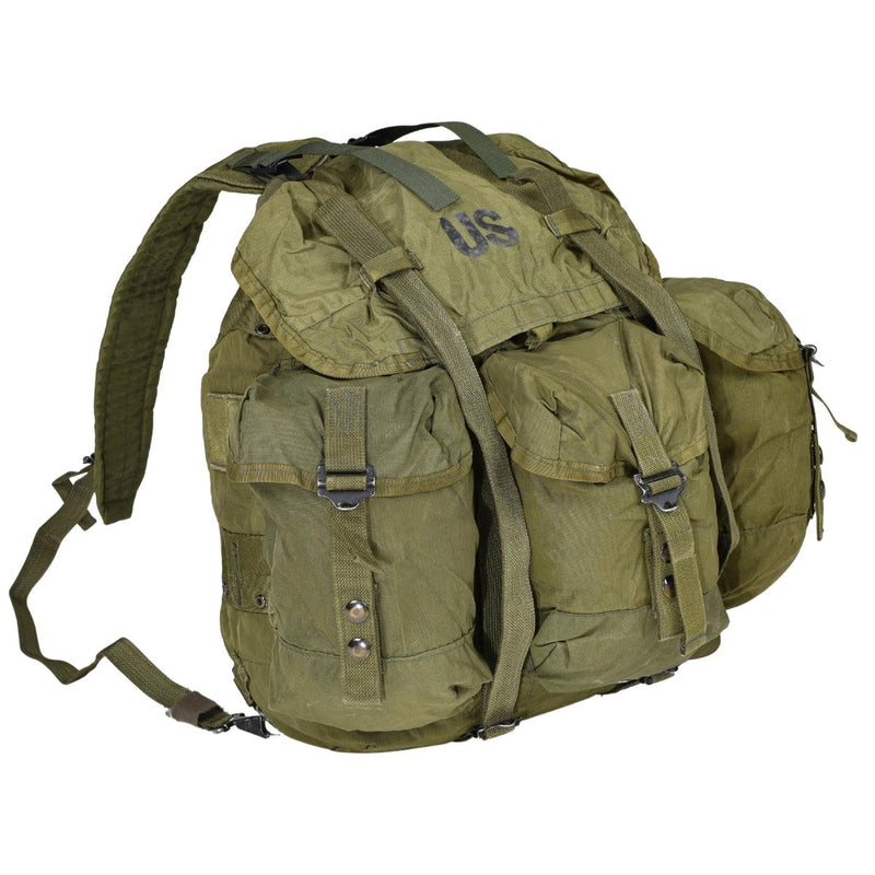 Original Militar de EE. UU. 50L mochila táctica 3 bolsas de engranajes exteriores color oliva color