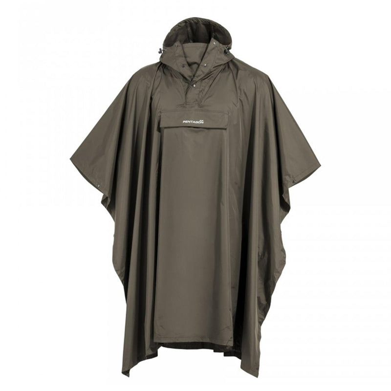 Pentágono CloudBurst Poncho Poncho Implay Detalles reflectantes transpirables