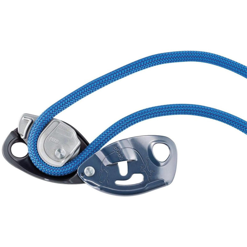 Petzl Grigri Braking Braking Bajón Equipo de escalada Azul de aluminio